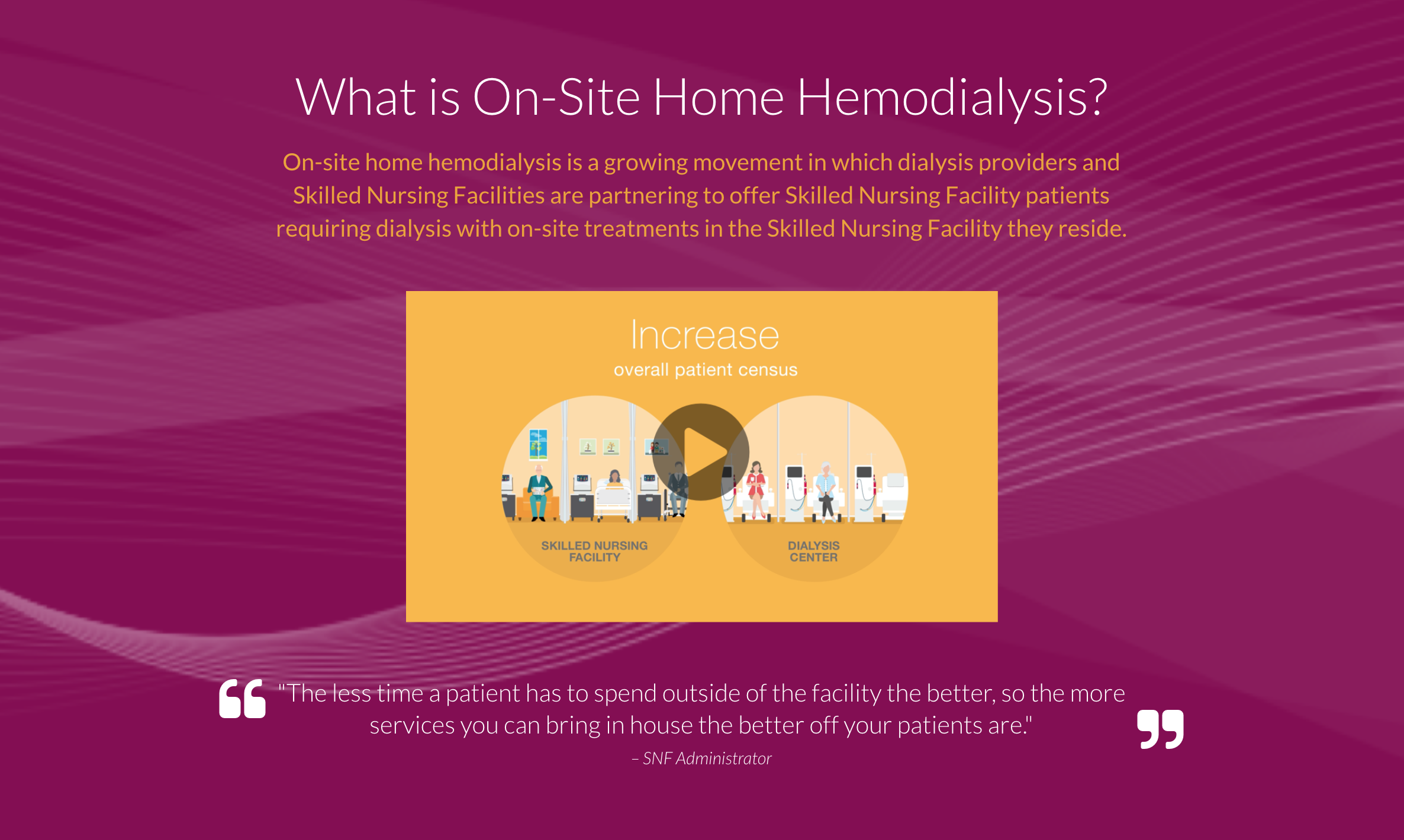 Skilled Nursing Facility Snf On Site Home Hemodialysis With - skille!   d nursing facility snf on site home hemodialysis with nxstage nxstage m!   edical inc